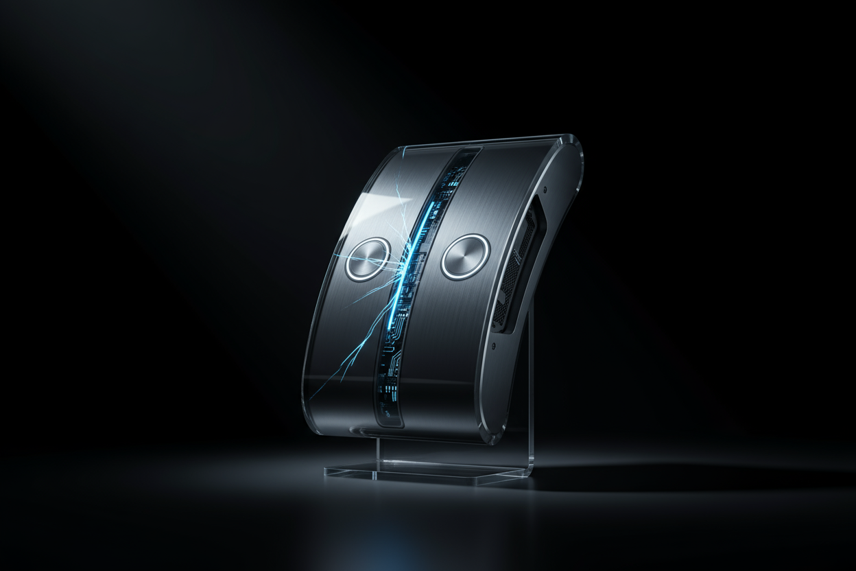 Gadget met zwarte achtergrond